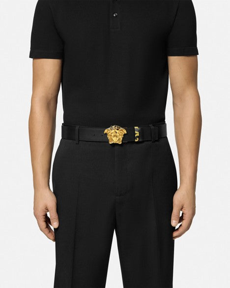 Versace Reversible Barocco Men's Leather Belt