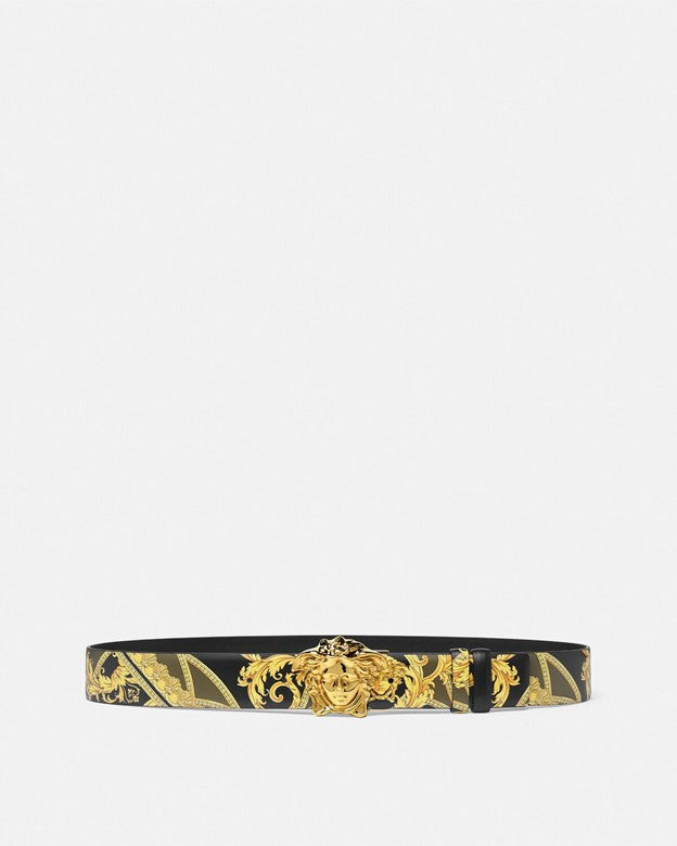 Versace Reversible Barocco Men's Leather Belt