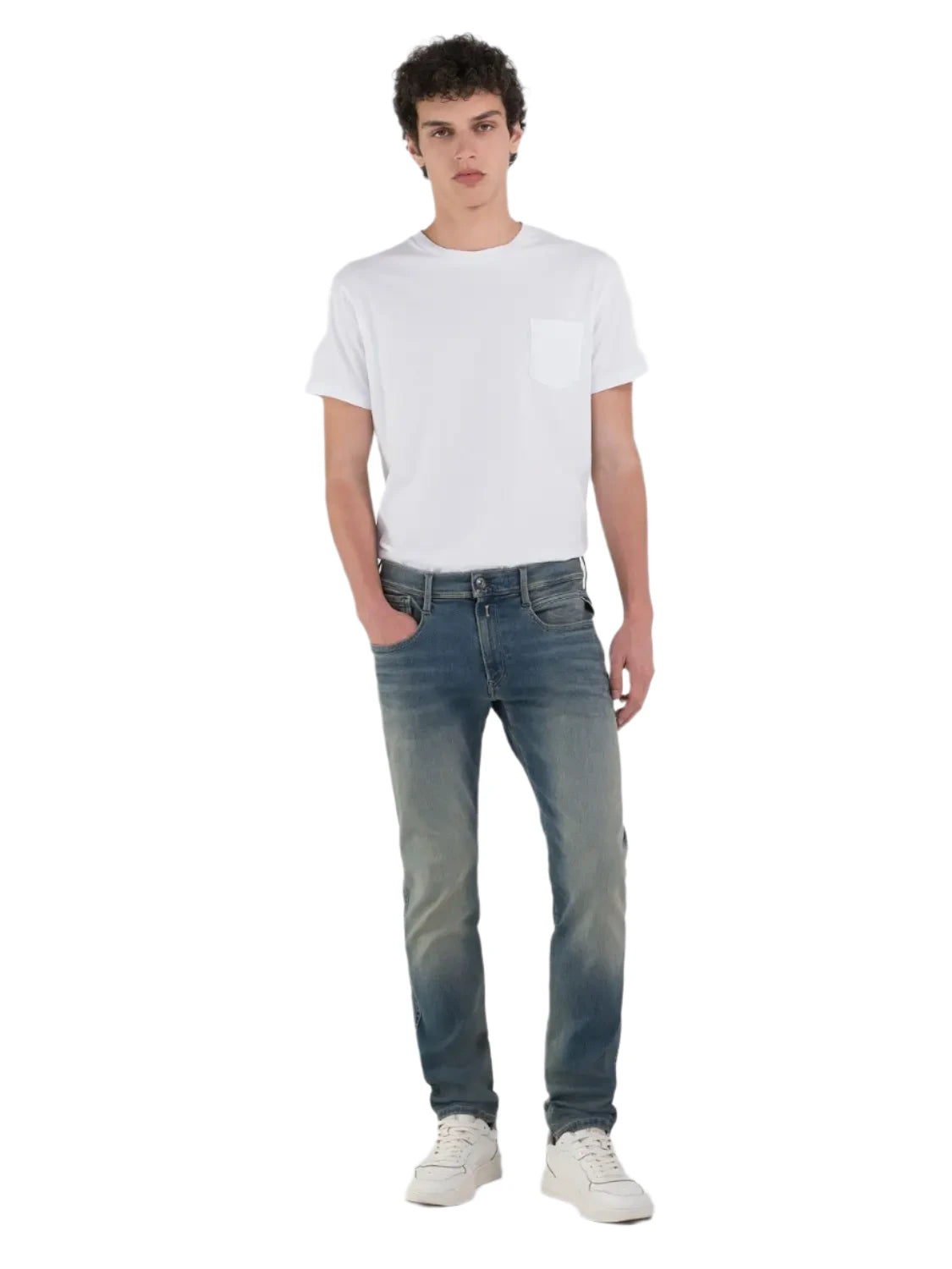 Replay Men's Anbass HyperFlex Slim Fit Jeans