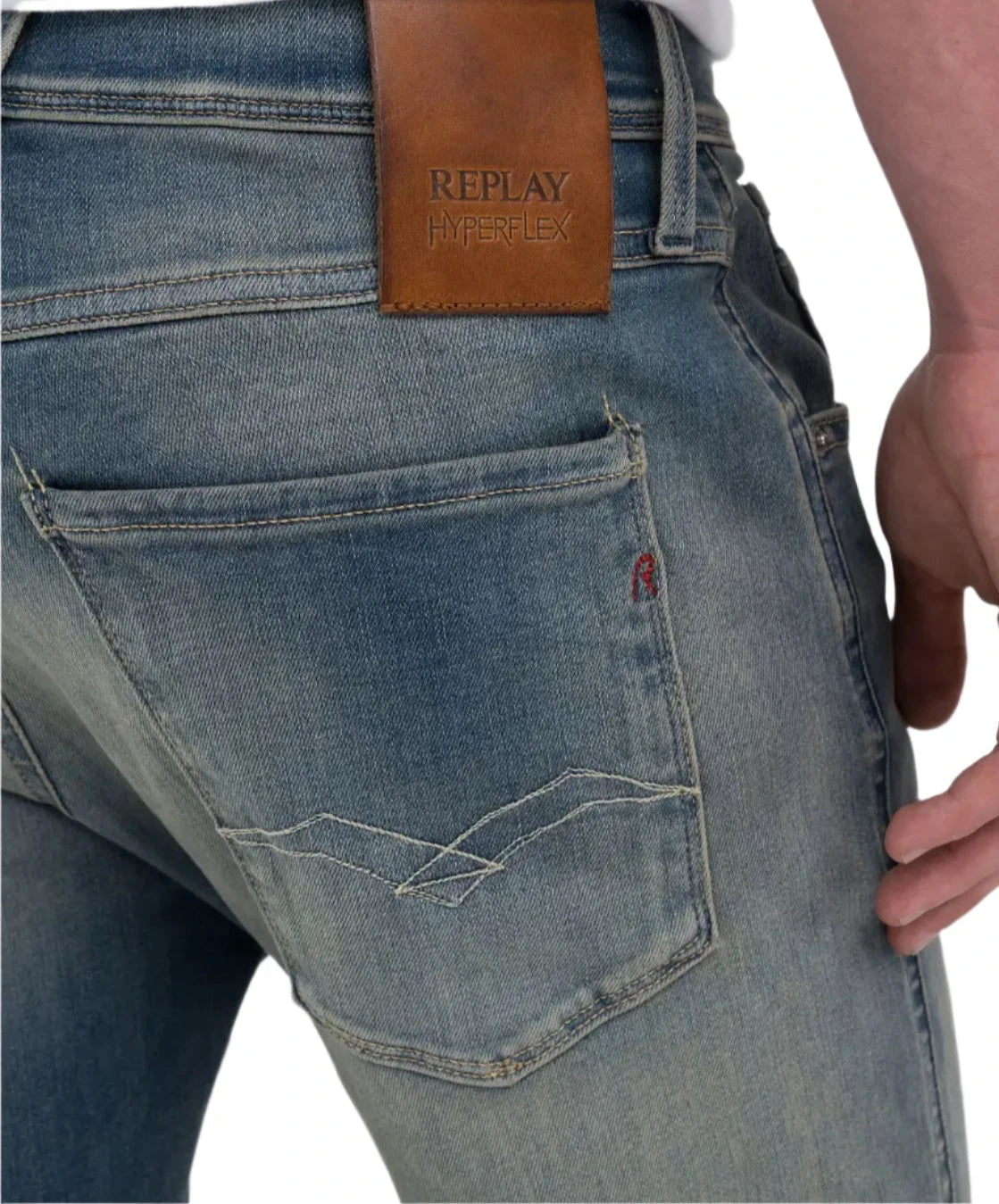 Replay Men's Anbass HyperFlex Slim Fit Jeans