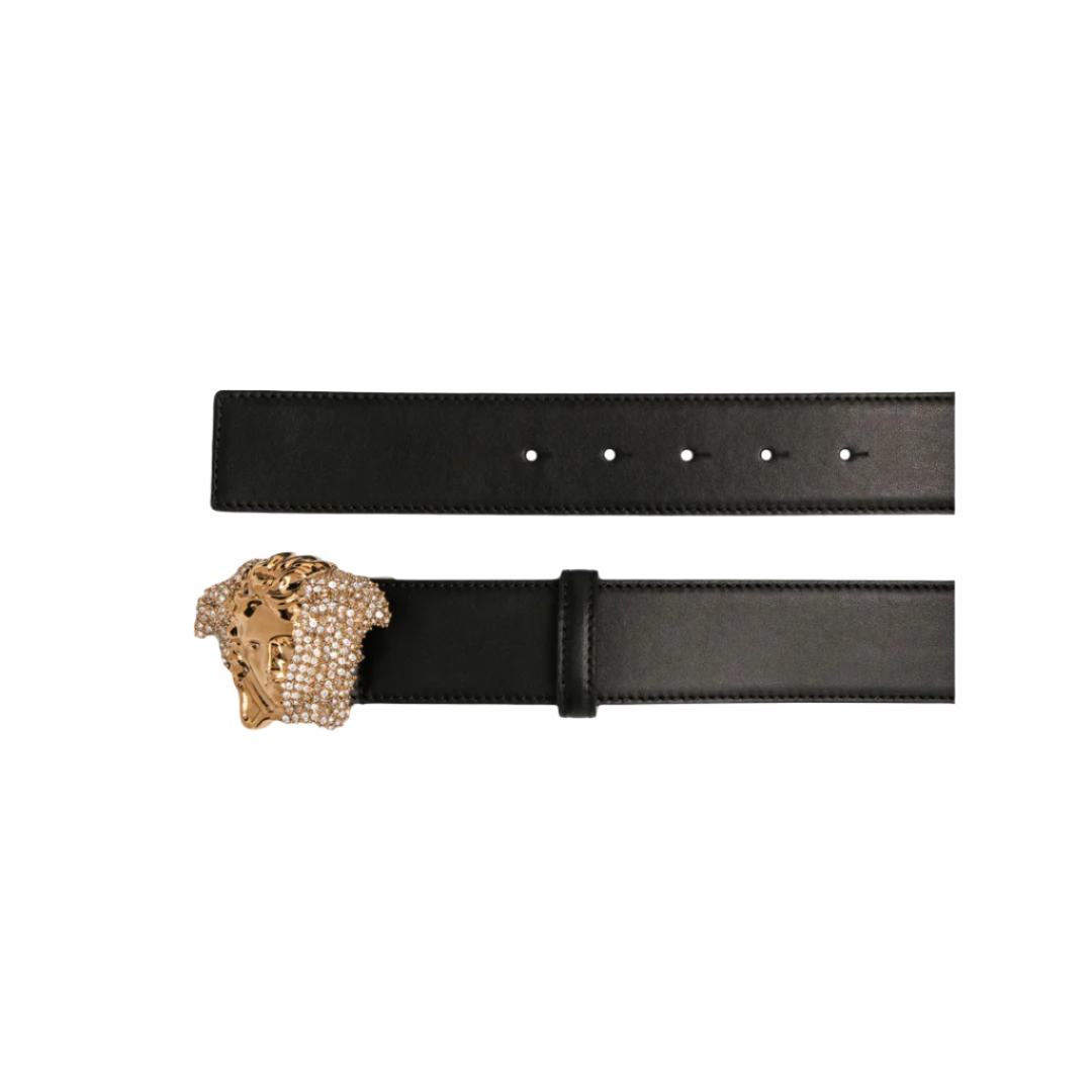 Versace La Medusa Leather Men's Belt