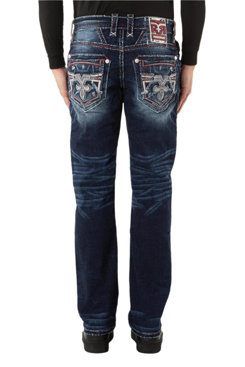 Rock Revival Men's Straight Fit Jeans 32"