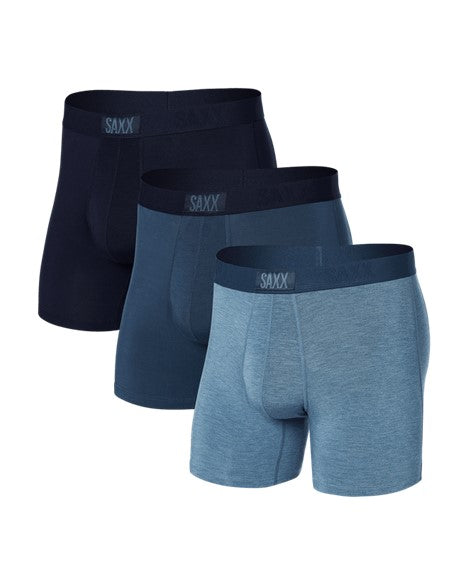 SAXX Men's 3-Pack Vibe Boxer Briefs