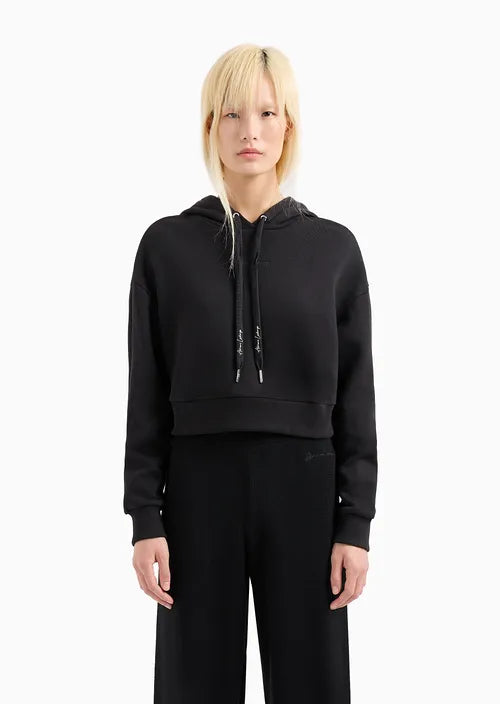 Armani Exchange Women's Cropped Hoodie