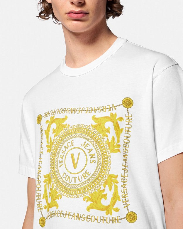 T-shirt Versace Jeans Couture 75HAHG02 Branco - 492-75HG02-00